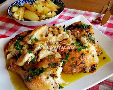 Pečené kura s bylinkami a citrónom