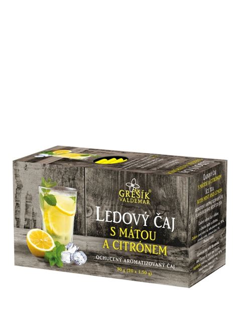 Ľadový čaj z ibišteka s mätou a citrónom