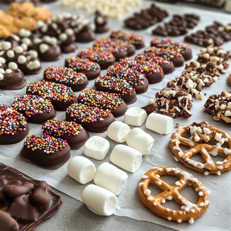 Assortment of small homemade chocolate treats