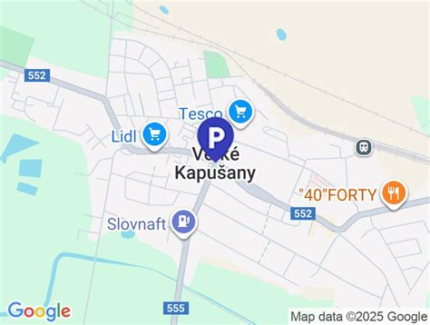 Mapa pizzerií vo Veľkých Kapušanoch