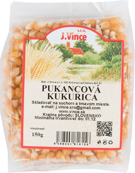 pukancová kukurica v surovom stave