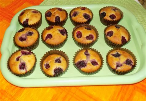Černicové muffiny na tanieri