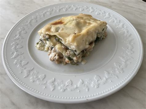 Zapečené špenátové lasagne so zlatistou kôrkou