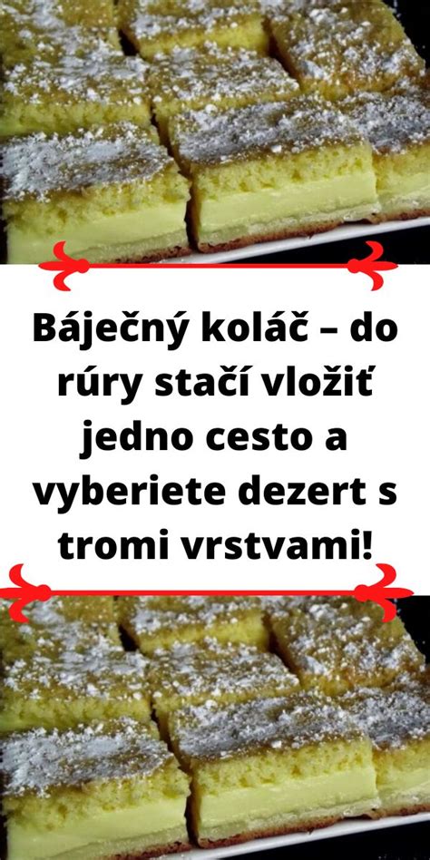 Farebný koláč s tromi vrstvami pudingu