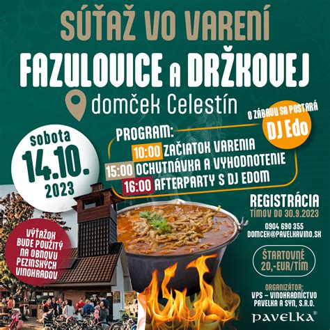 Súťaž vo varení držkovej polievky na festivale