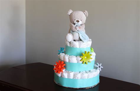 Ilustračná fotografia plienkovej torty pre bábätko