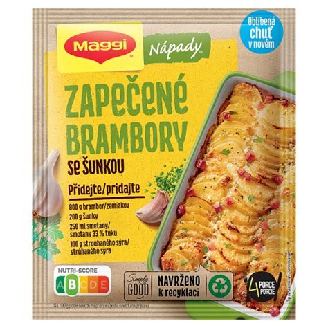 Maggi Nápady Zapekané zemiaky so šunkou balenie