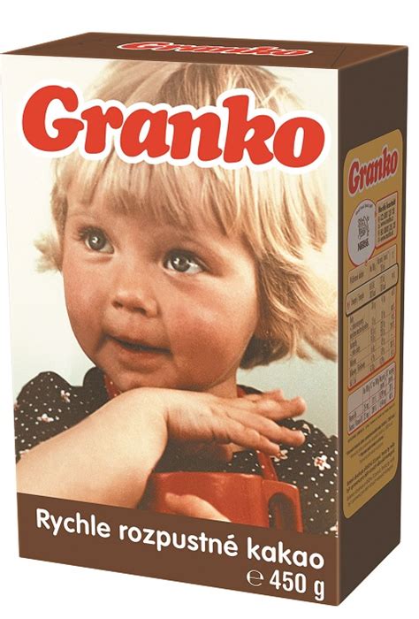 historický obal legendárneho kakaa Granko