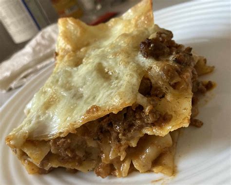 Hotové upečené lasagne