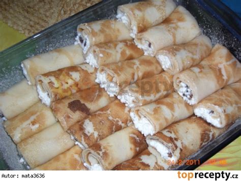 Zapekané palacinky s tvarohom v zapekacej mise
