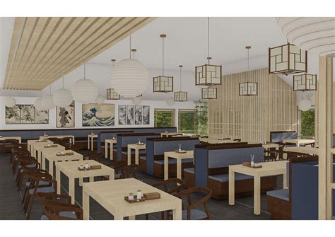 Interiér reštaurácie New Concept Sushi