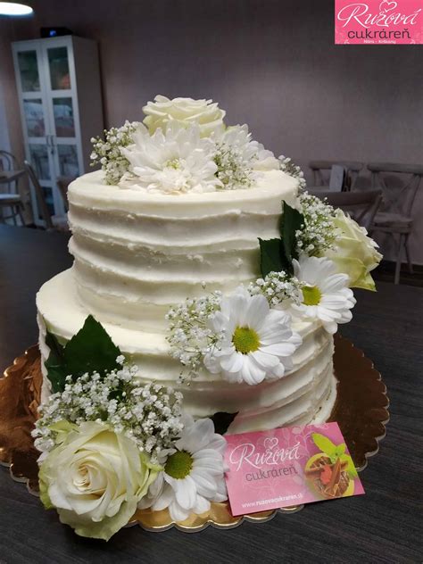 Svadobná torta v tvare kvetináča