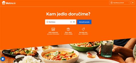 Aplikácia Bistro.sk a donáška jedla