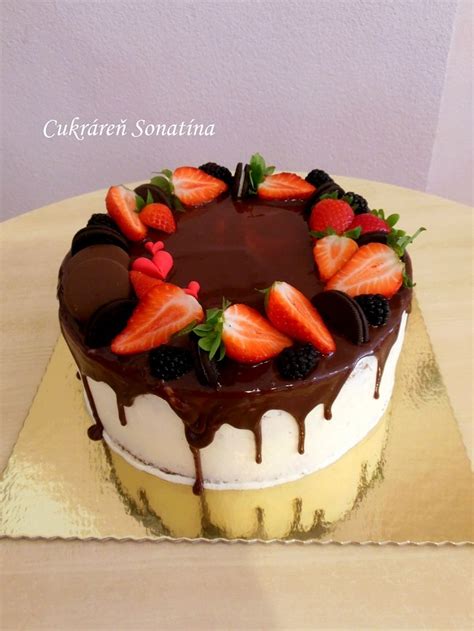Fotka fazuľovej torty s čokoládovou polevou