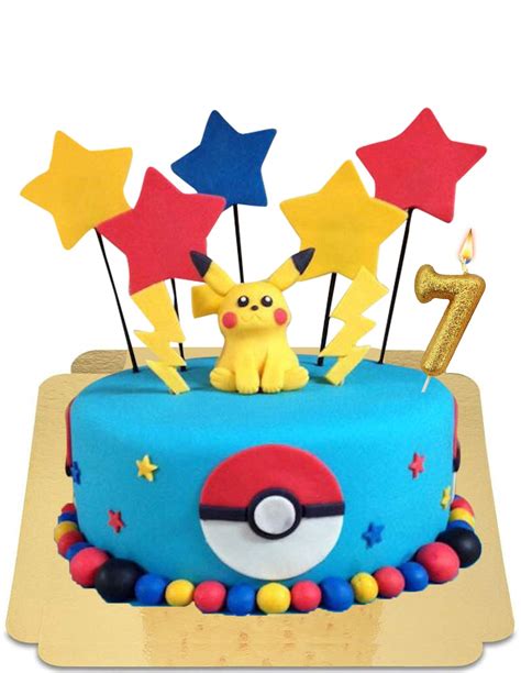 Pikachu torta a Pokeball torta