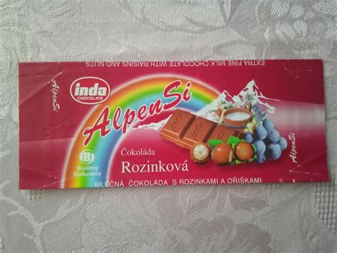 Obal vegánskej nugátovej čokolády