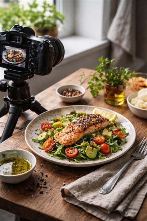 Food stylistka aranžujúca jedlo pre fotografovanie