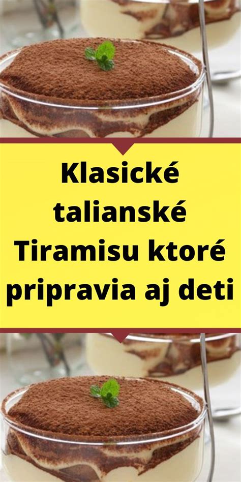 Klasické talianske tiramisu