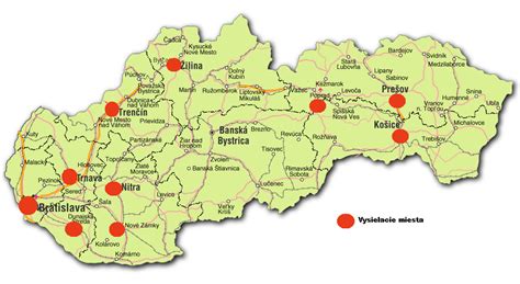 Mapa Bystrcu s vyznačenými obchodmi a reštauráciami s mäsom a údeninami