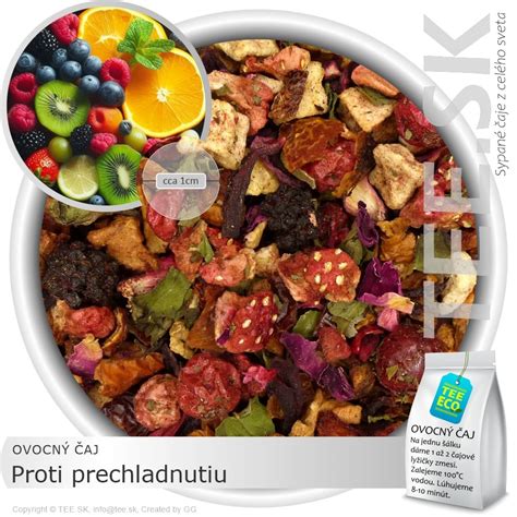 Zmes sušeného ovocia a bylín pre čaj proti prechladnutiu