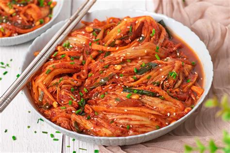Fotografia tradičného kórejského kimchi