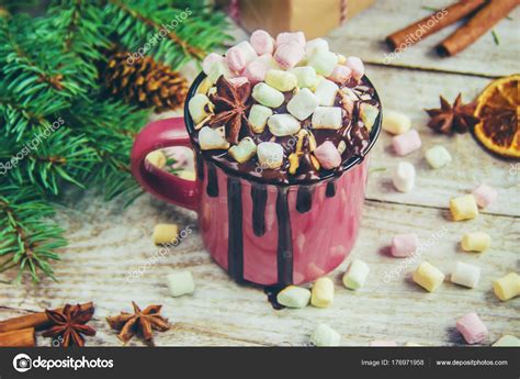 Obrázok horúcej čokolády s marshmallow
