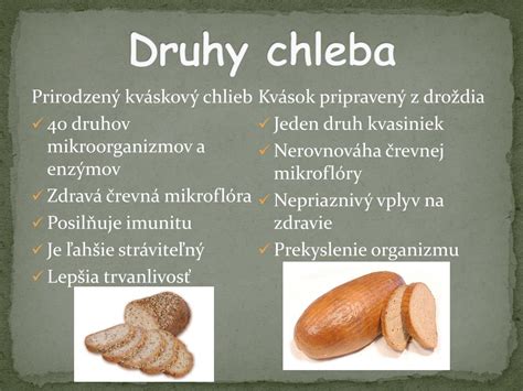 Rozličné druhy chleba