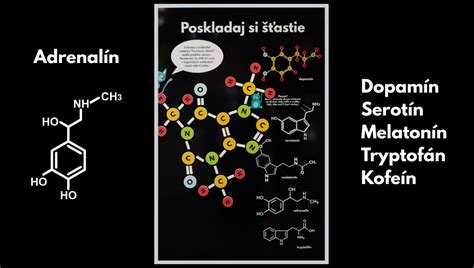Molekuly dopamínu a serotonínu