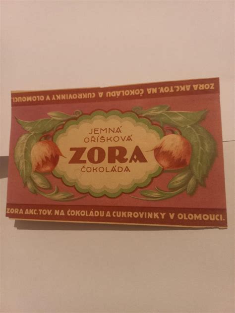 Historické balenie čokolády Zora