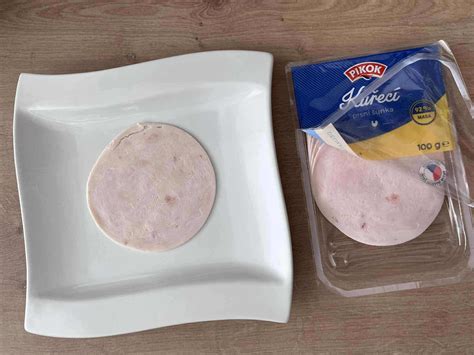 Grafické znázornenie nutričných hodnôt kuracej šunky