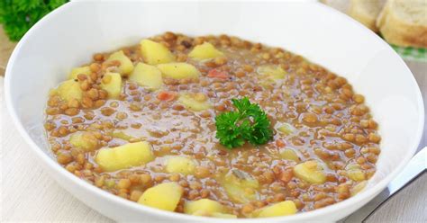 Šošovicová kaša so zemiakom