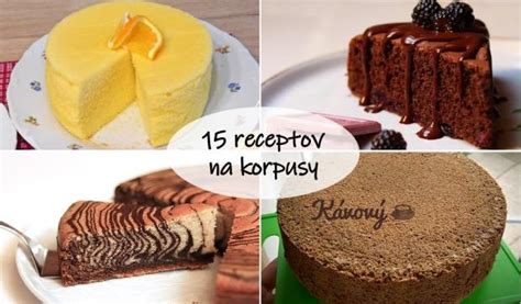 Rôzne typy upečených korpusov na tortu