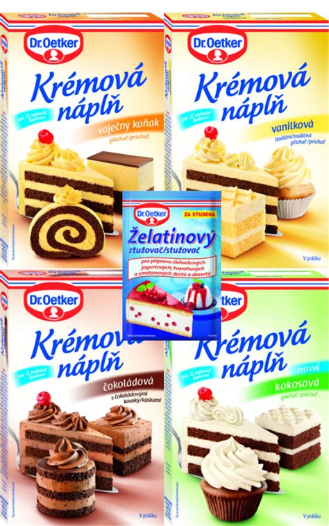 Rôzne druhy krémových náplní do úlikov