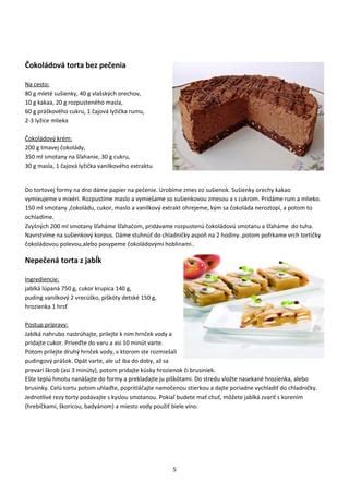 Príprava tmavej piškóty na korpus