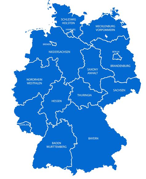 Mapa Nemecka s vyznačeným Vestfálskom, regiónom pôvodu Pumpernickelu