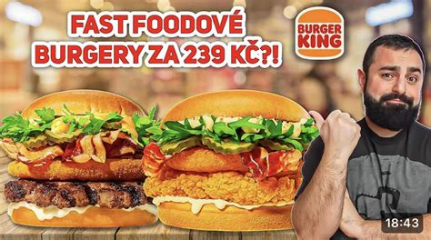 Ponuka Burger Kingu s rôznymi druhmi burgrov