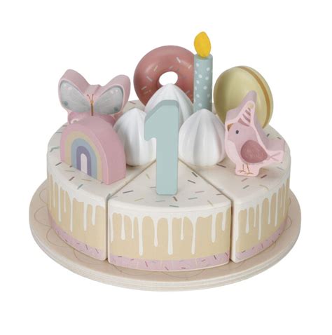 Drevená torta Little Dutch s rôznymi prvkami