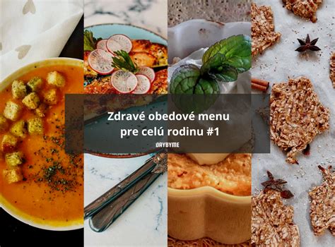Zdravé a vyvážené obedové menu