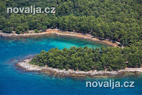 Panoramatický pohľad na pobrežie Istrie s borovicovými lesmi a azúrovým morom