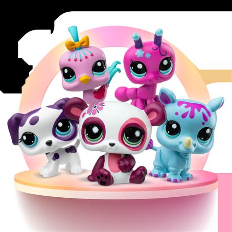 Torta s motívom Littlest Pet Shop s rôznymi postavičkami