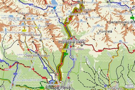Mapa povodia Štrbského Plesa a možných podzemných odtokových ciest