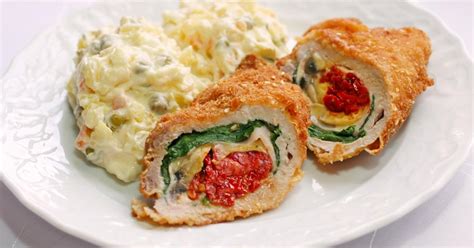 Plnené bravčové rezne s mozzarellou a špenátom