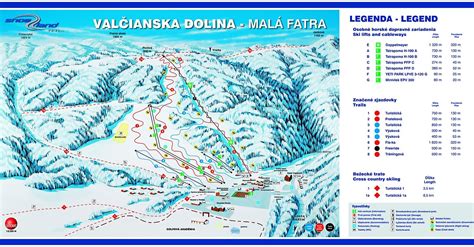 Lyžiarske svahy strediska Snowland Valčianska dolina s lanovkou