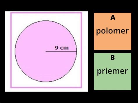 Diagram znázorňujúci polomer a priemer gule