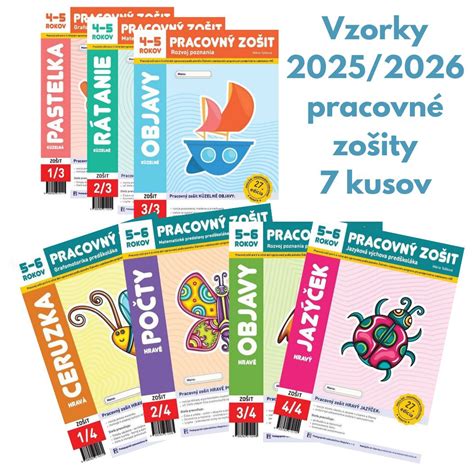 Detské pracovné zošity o zdravej výžive