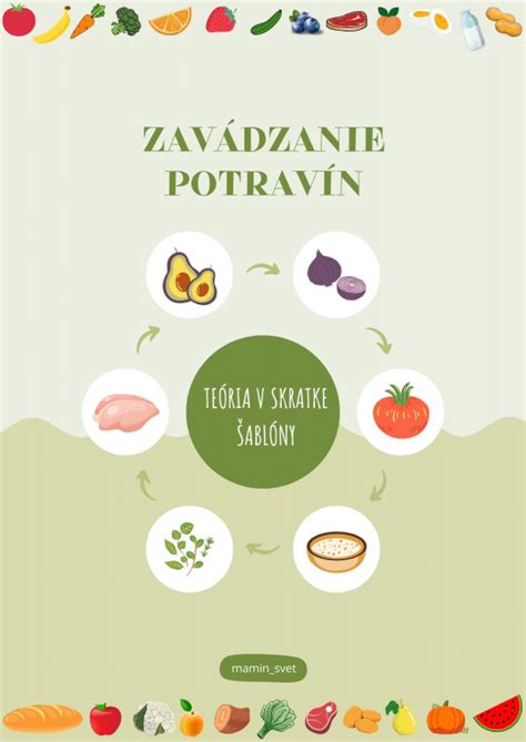 Infografika s vekovými odporúčaniami pre zavádzanie potravín