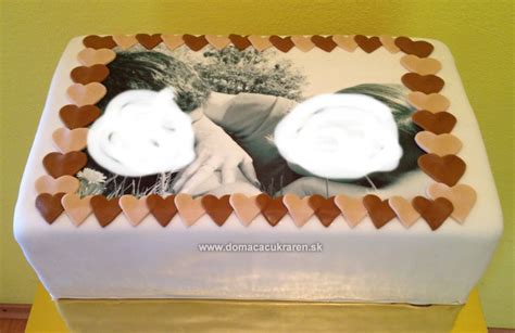 torta s jedlou fotografiou speváčky