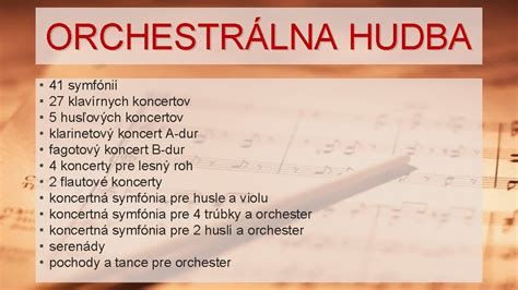 Orchestrálna hudba a atmosféra filmu