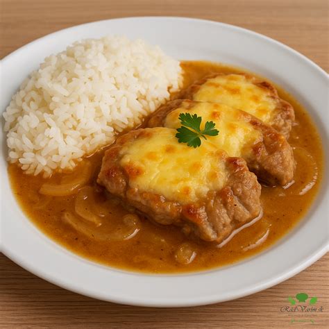 Ingrediencie na bravčové mäso so syrom