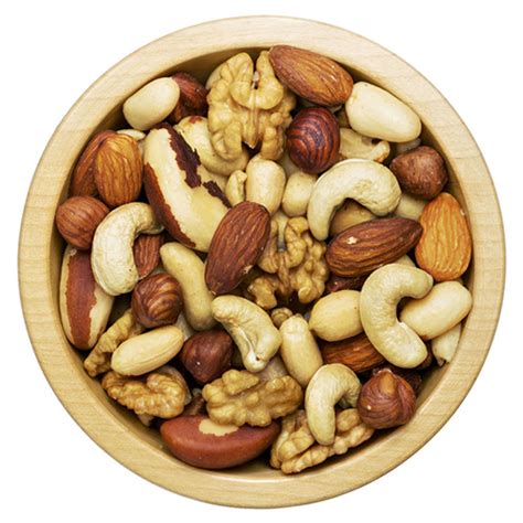 Rôzne druhy orechov používaných v pečení
